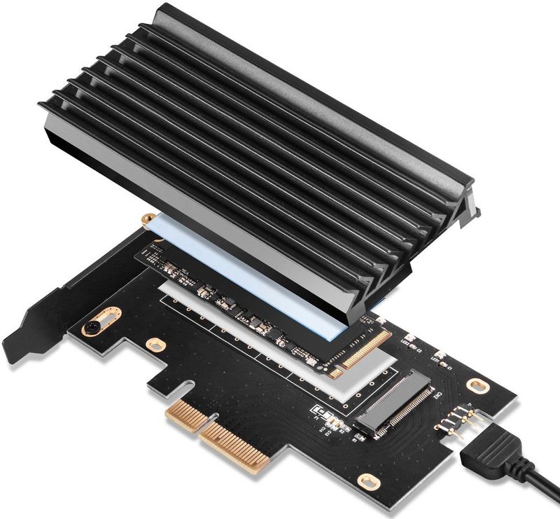 Silverstone - SST-ECM24-ARGB - PCIe Kaart - Aluminium - Met ARGB Verlichting