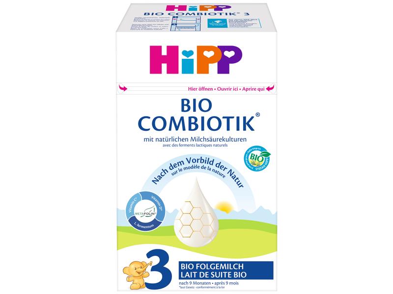 HIPP Folgemilch 3 BIO Combiotik 4x 600 g Milchnahrung im praktischen Vorratspack