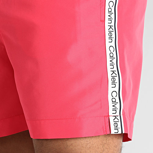 Short De Bain A Bandes Medium Drawstring 0810 Rose
