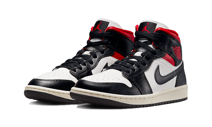 Air Jordan 1 Mid Black Gym Red - 48h Delivery