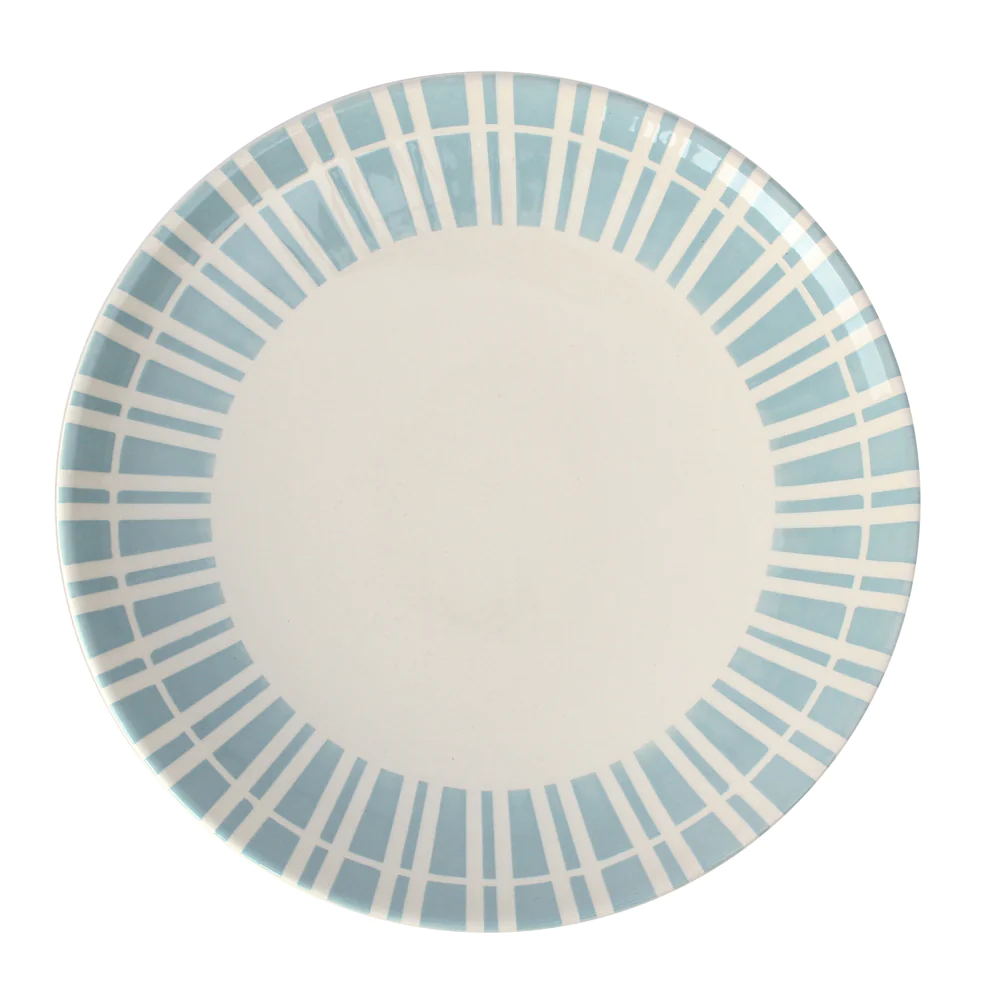 Assiette à dessert Lina 22 cm bleu glacier (lot de 2) dejeuner sur l h