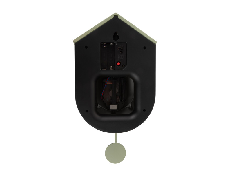 Wall Clock Grato Cuckoo KA6026BK Black & warm grey