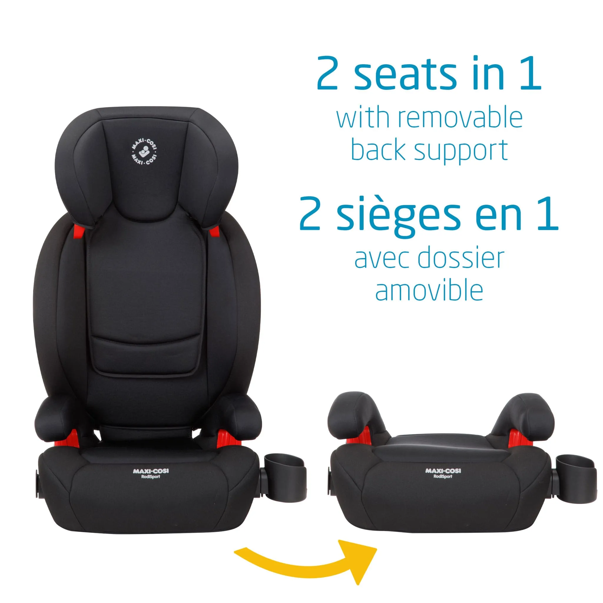 Maxi-cosi Siège d'Appoint Rehausseur RodiSport - Noir Midnight