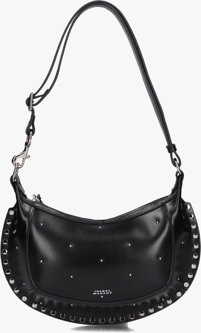 zwarte isabel marant schoudertas oskan moon shoulder bag