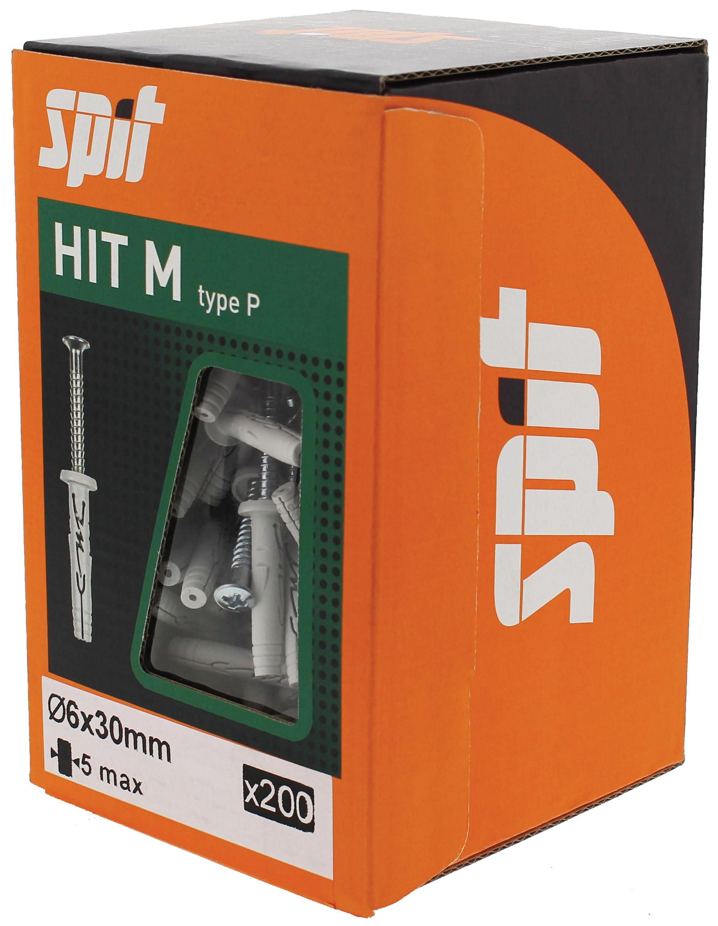 Spit Hit m Slagplug 6x30/5 met kraag - 050118