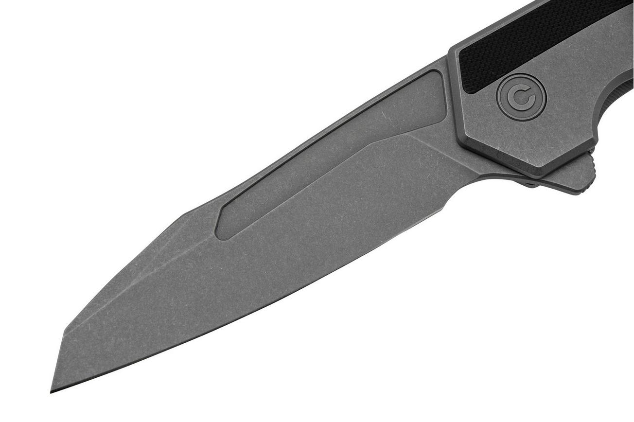 Civivi Hypersonic C22011-2 Gray Stainless, Black G10 zakmes, Gustavo T. Cecchini design
