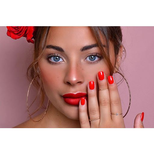 Le Mini Macaron Gel Polish, Rouge Coquelicot