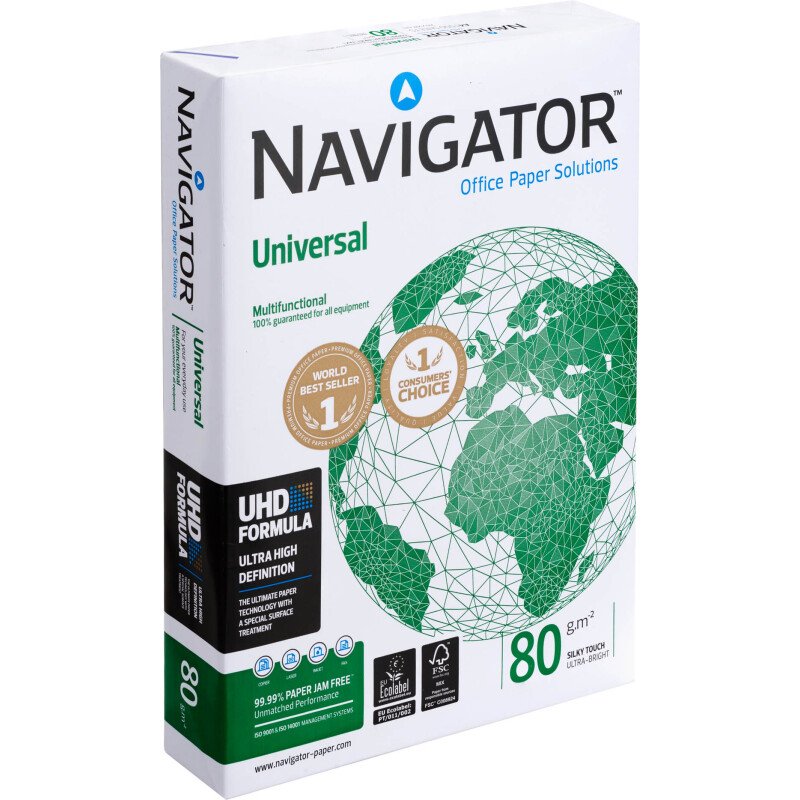 Papier A4 blanc 80 g Navigator Universal - Ramette de 500 feuilles