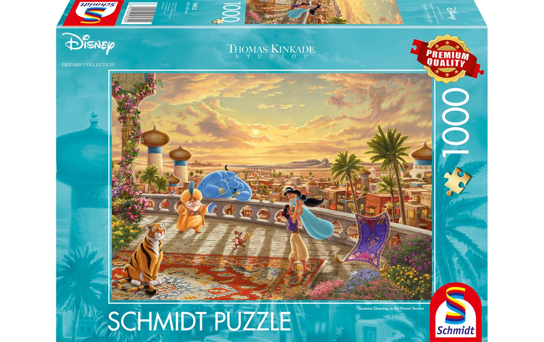 Puzzle Disney Jasmine Dancing in the Desert Sunlight1000 Teile – Erwachsenenpuzzle
