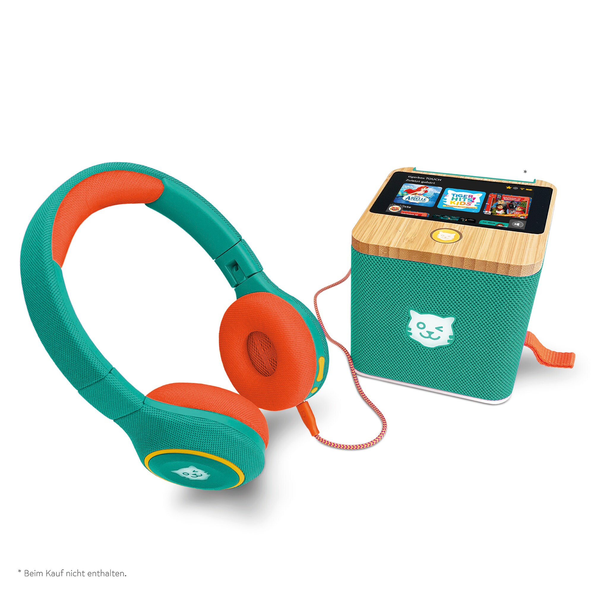 tigerbuddies Bluetooth Kinderkopfho¨rer gru¨n/orange
