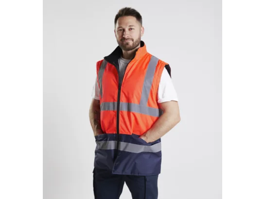 Parka de travail LUMEN 4 en 1 Rouge/Marine