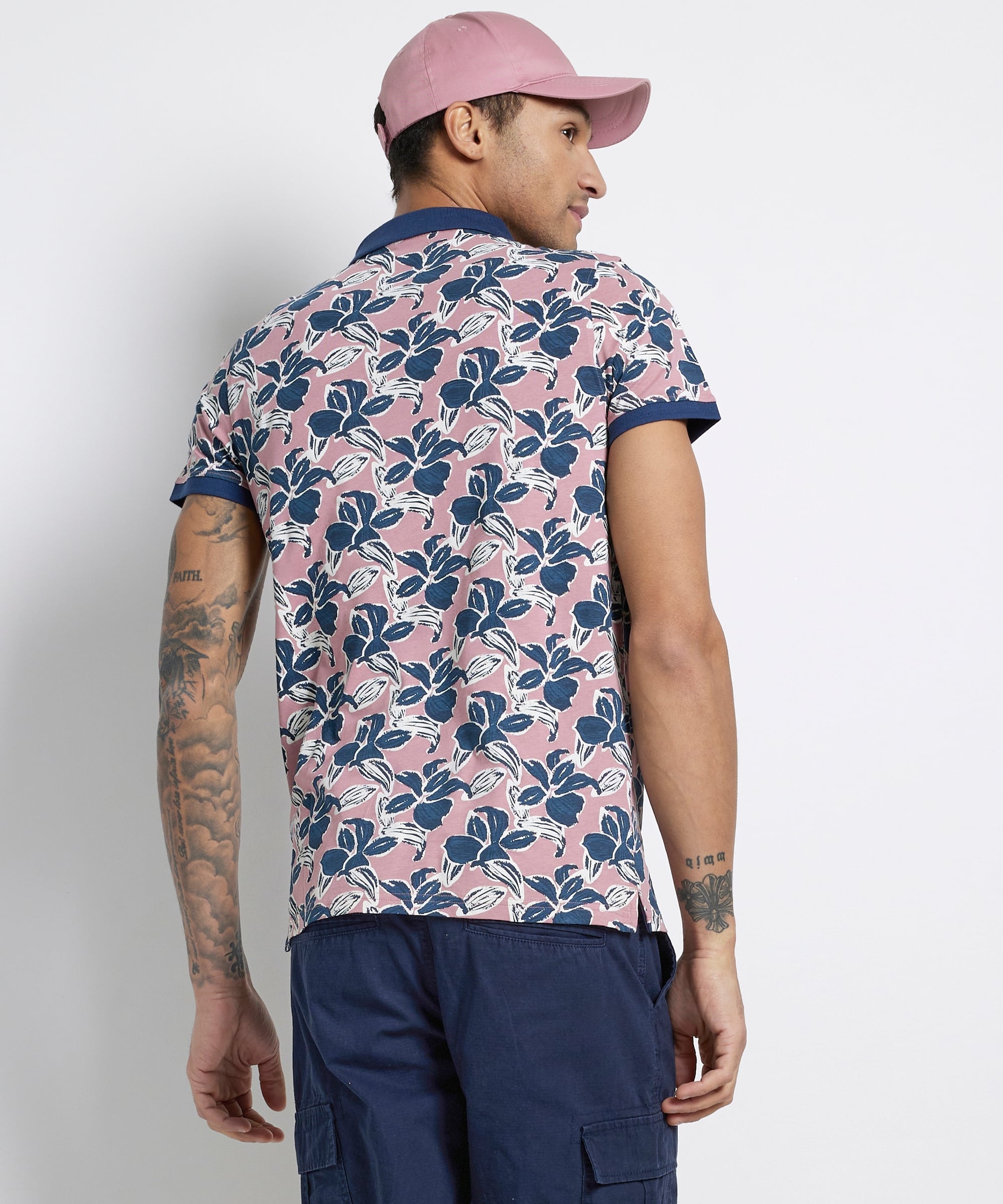 jersey polo all-over print
