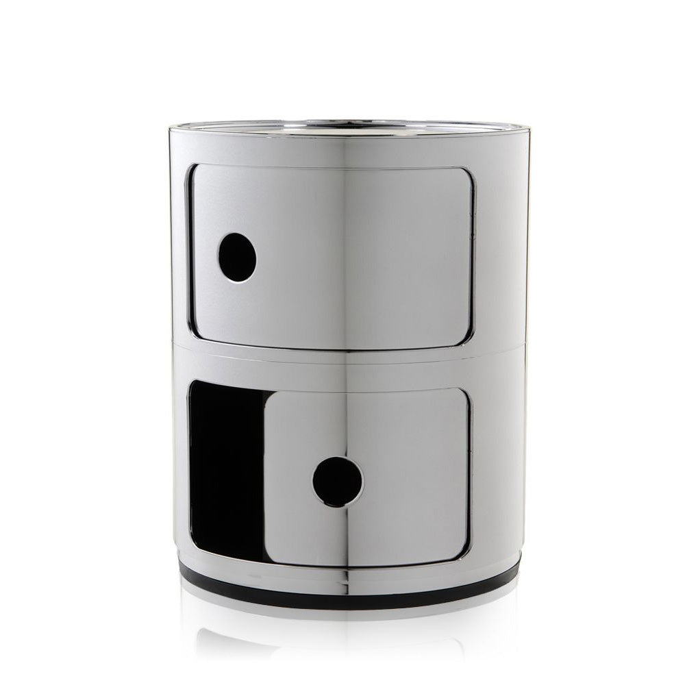 Kartell Componibili Kast Ã 32 cm - 2 Modules - Chrome