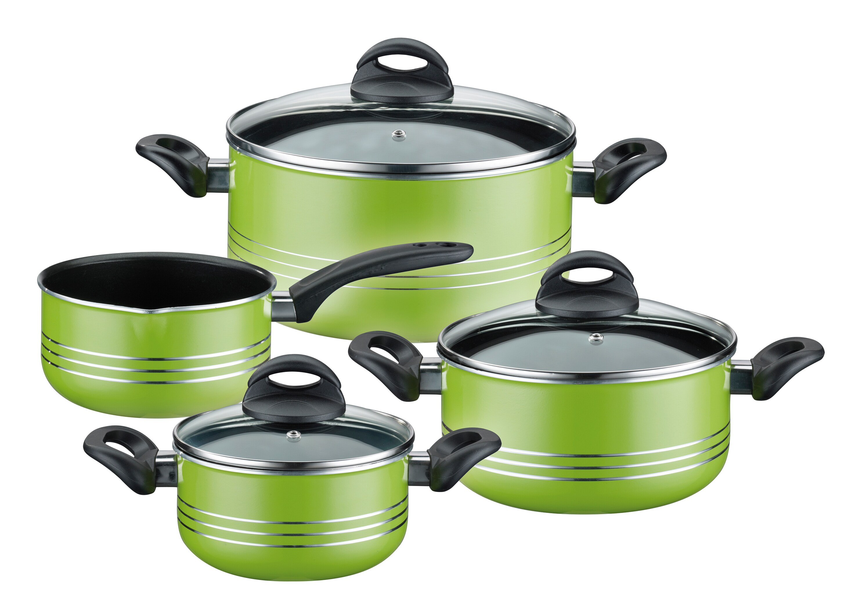 Kochtopf-Set Milano Color 7-tlg. grün