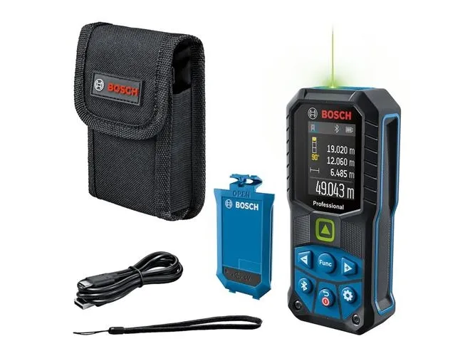 Bosch Professional GLM 50-27 CG Laserafstandsmåler Stativadapter 6,3 mm (1/4)., Bluetooth, Dokumentations-app Måleområde (maks.) 50 m