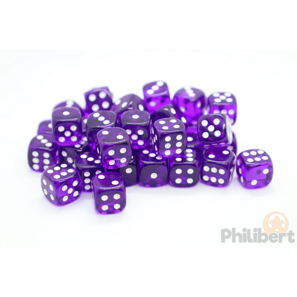 Set de 36 Dés Chessex : Translucides