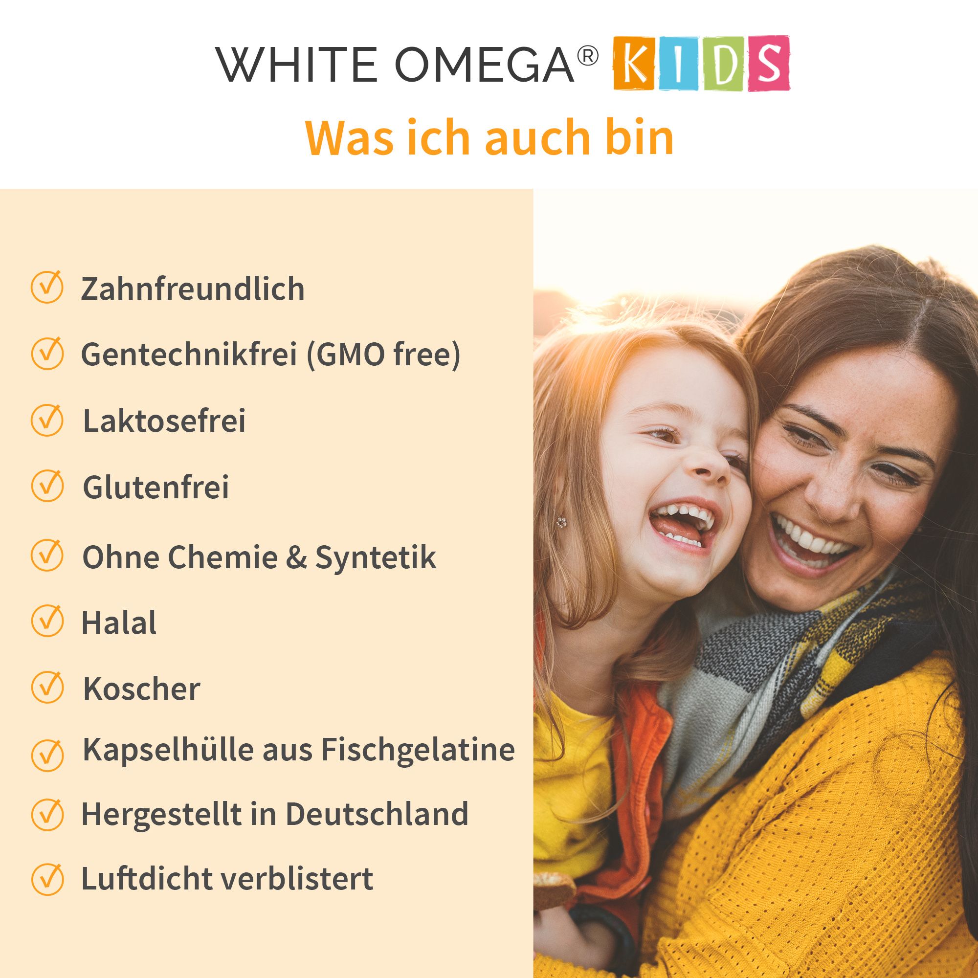 WHITE OMEGA® Kids Vitamin D3+K2 Kapseln