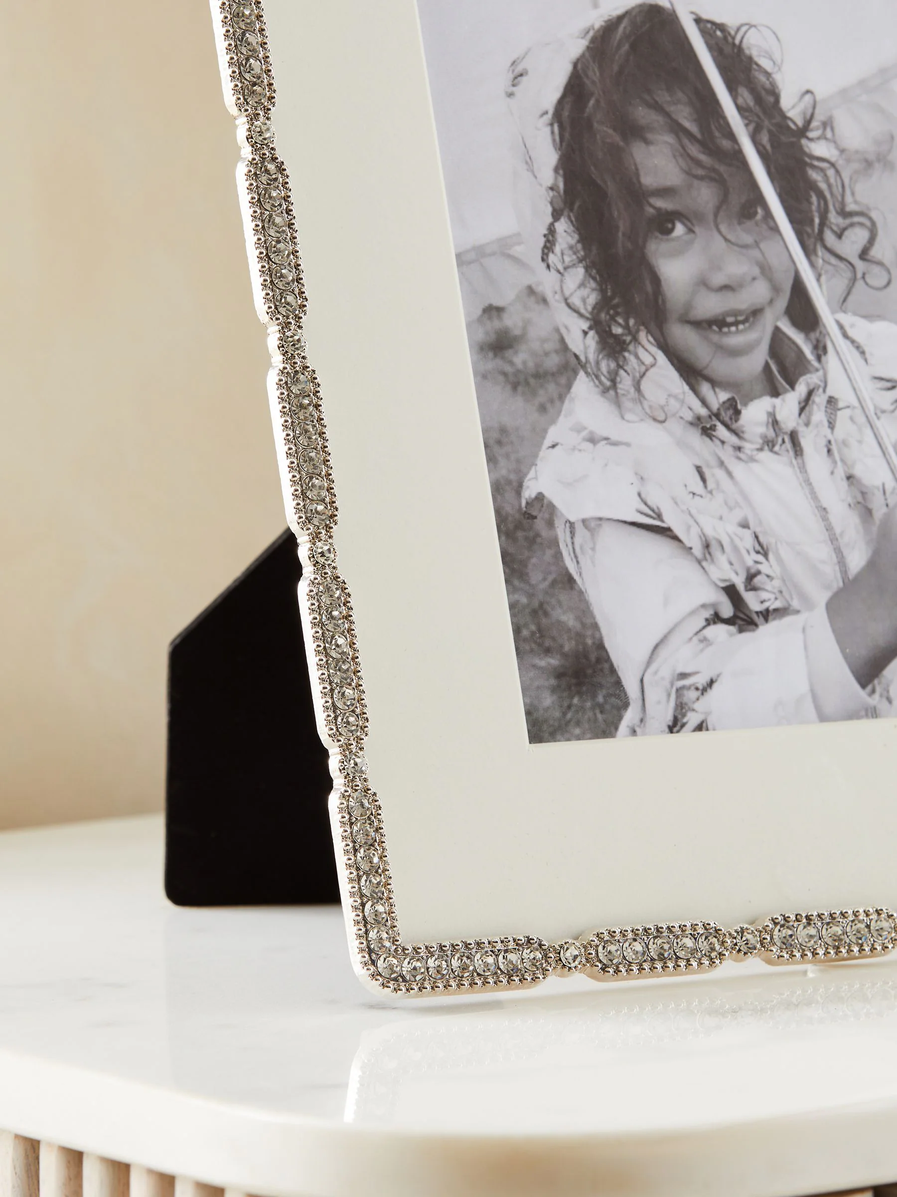 Diamanté metalen fotolijst