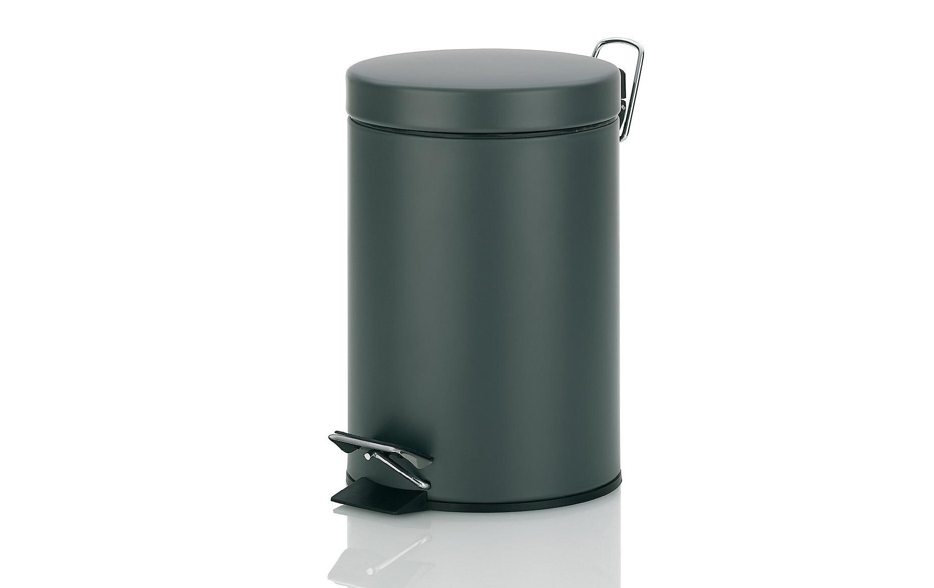 Kosmetikeimer Monaco 3 l, DunkelgrauMülleimer