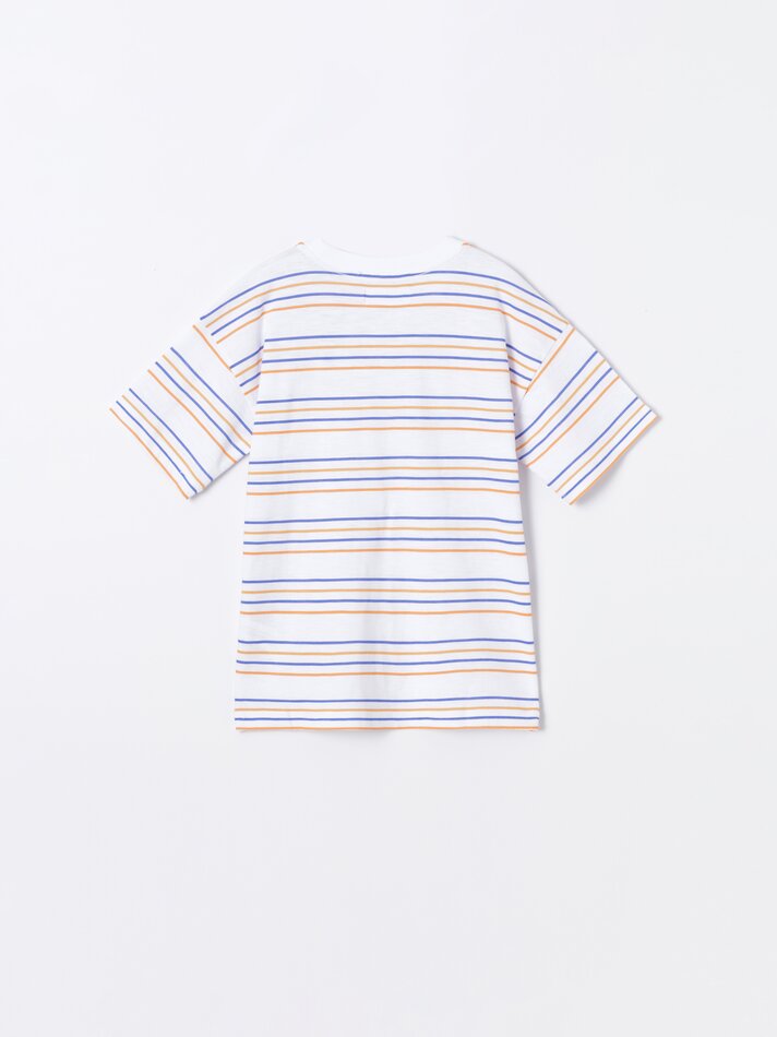 Camiseta listrada - Azul Royal