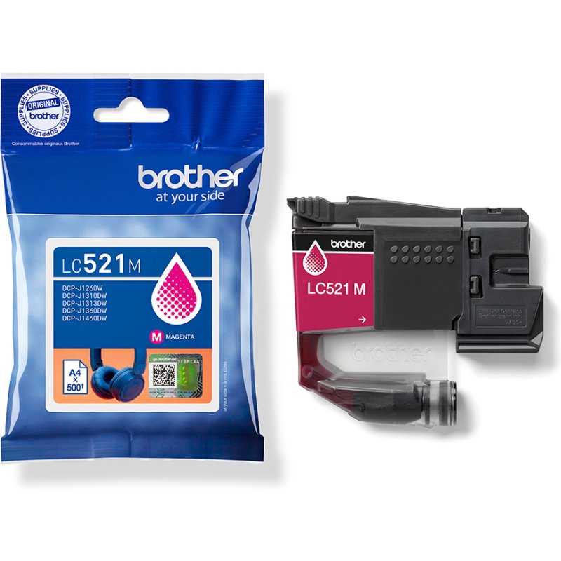 Brother LC521M Cartouche d'encre authentique - Magenta