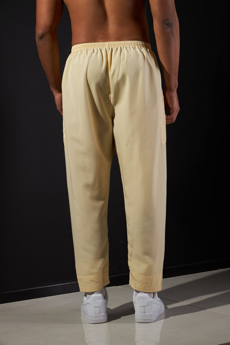 Ensemble 2 pièces qamis + pantalon jaune
