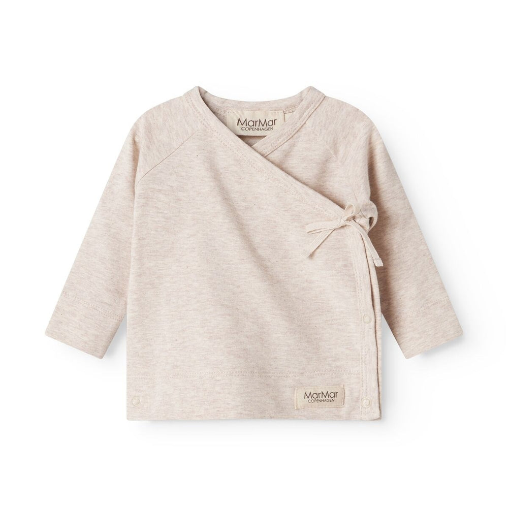 Køb MarMar Modal New Born Light Beige Mel. Tut Slå-Om LS Bluse