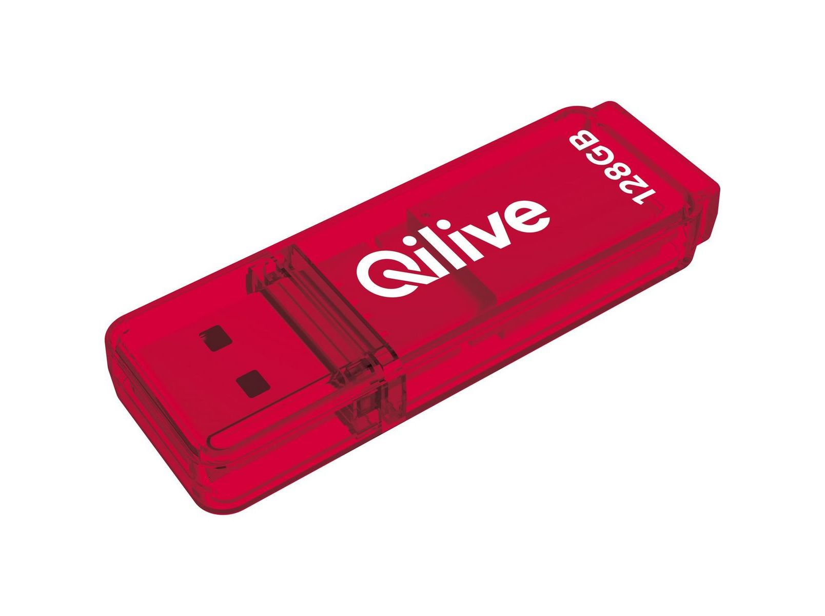 MEMÓRIA USB QILIVE A309503 VERMELHA 3.0 128GB