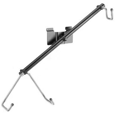 Konig & Meyer 44185 muurbeugel elektrische gitaar (zwart) voor slatwall-systemen