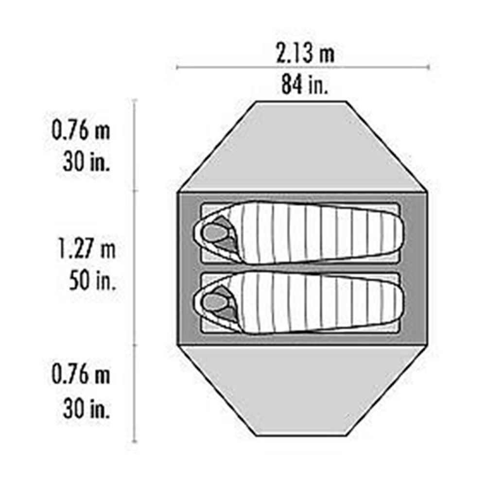 Msr ELIXIR 2 - Tente 2 places gray
