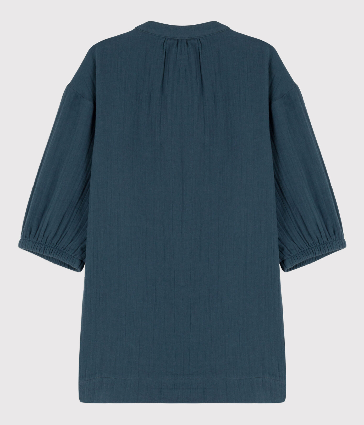 Robe manches longues gaze de coton enfant fille