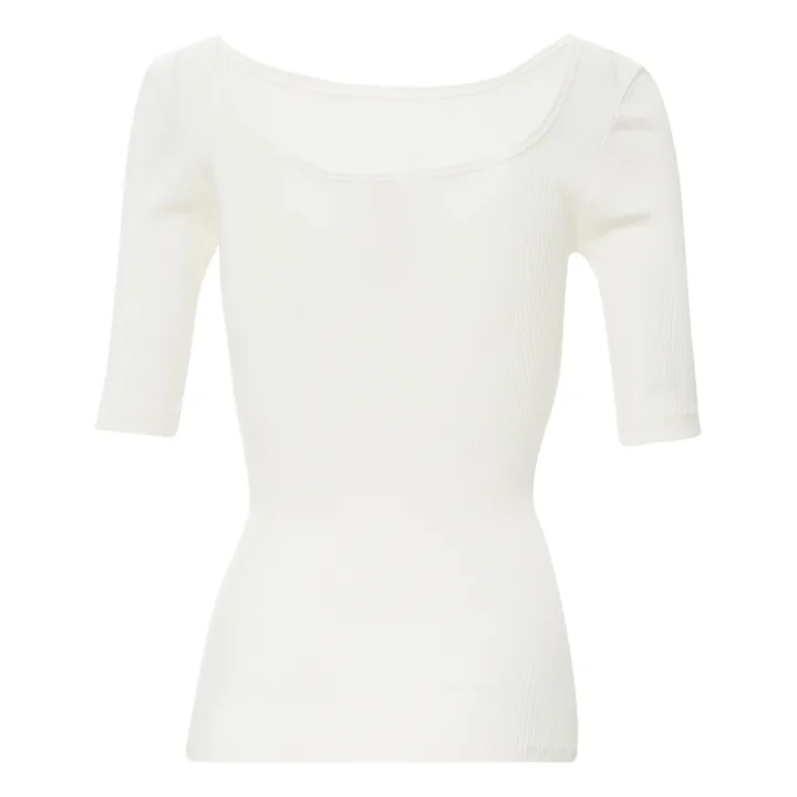 Minimalisma T-Shirt Gym en Soie - Collection Femme | Crème