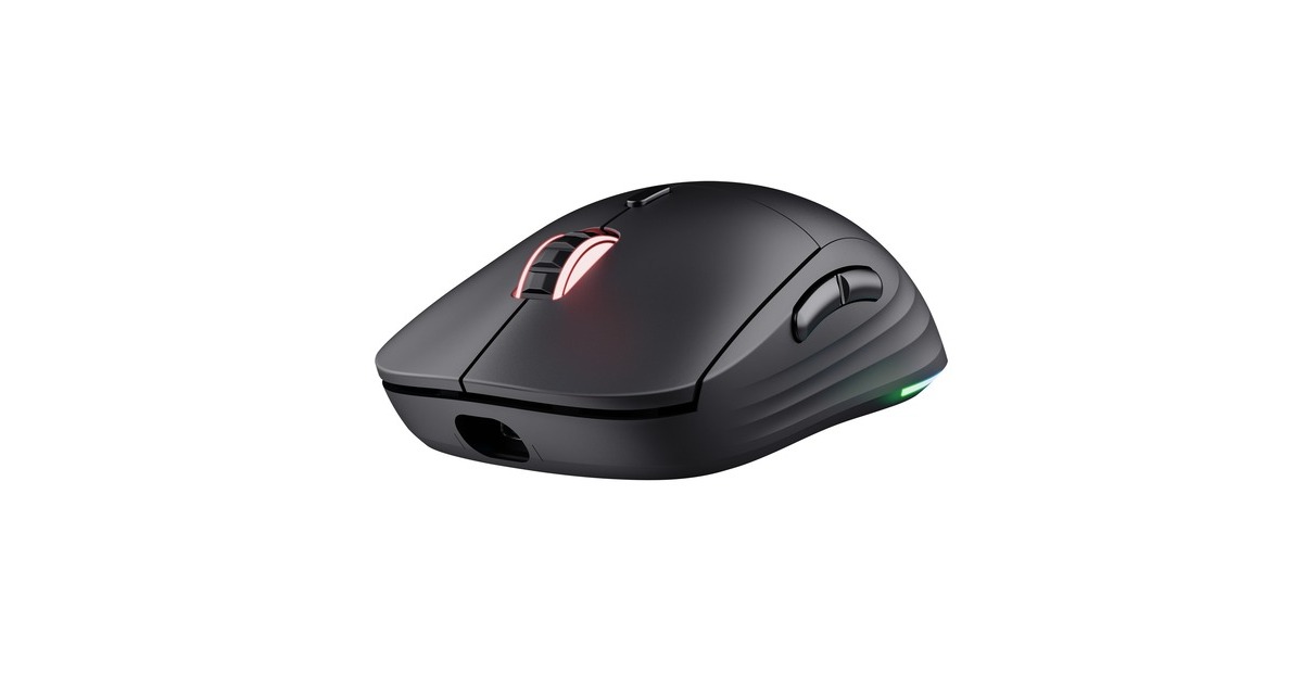TrustGXT 927 Redex+ draadloze gaming muis met hoog prestatieniveau  (Zwart, RGB | 100 - 25.600 dpi | PS4 | PS5 | XBOX series X|S)