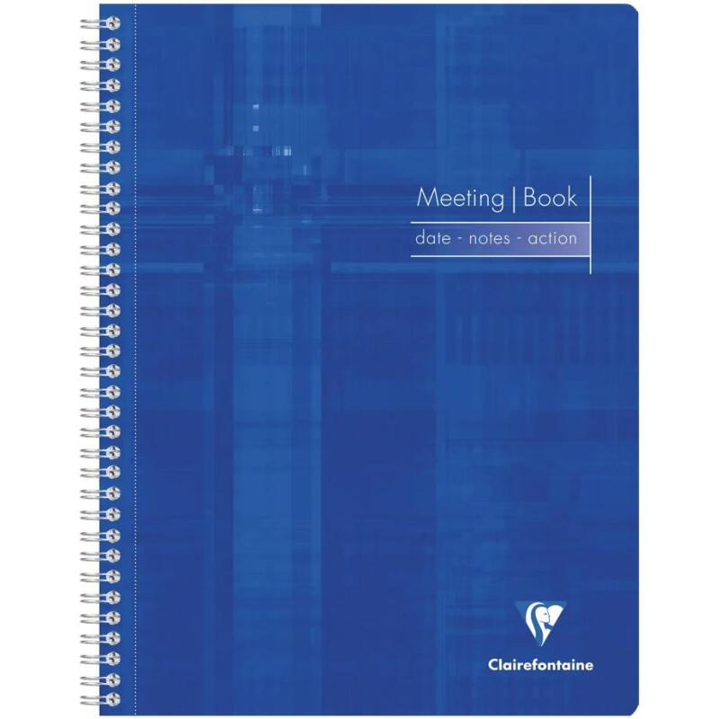 Meeting Book cahier reliure intégrale A4+ 160 pages détachables Couleur aléatoire - Assortis