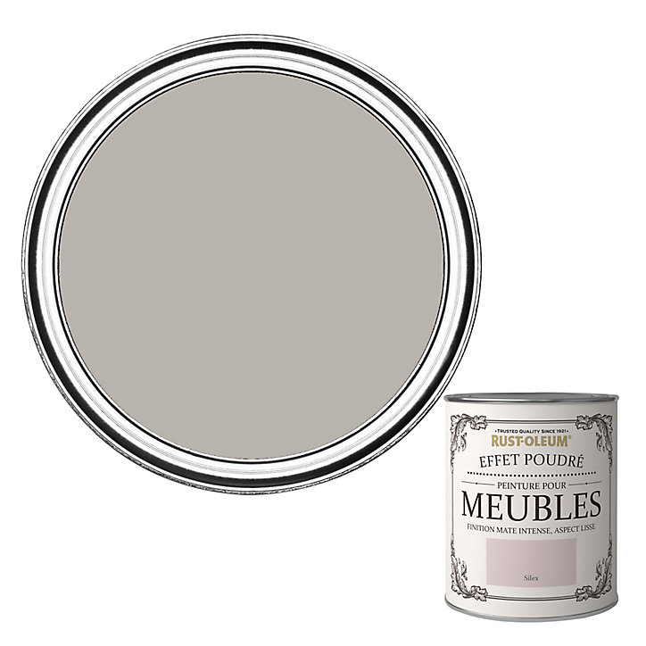Peinture pour meubles Rust-Oleum silex effet poudré mat intense 0,75L
