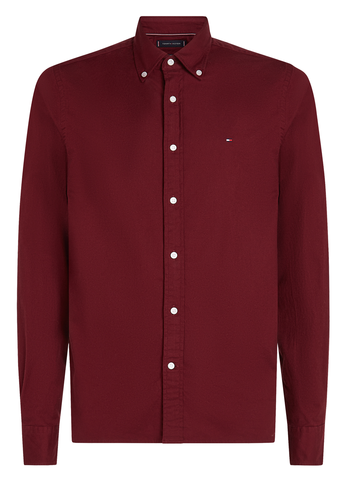 Chemise col classique en coton bio mélangé | Violet