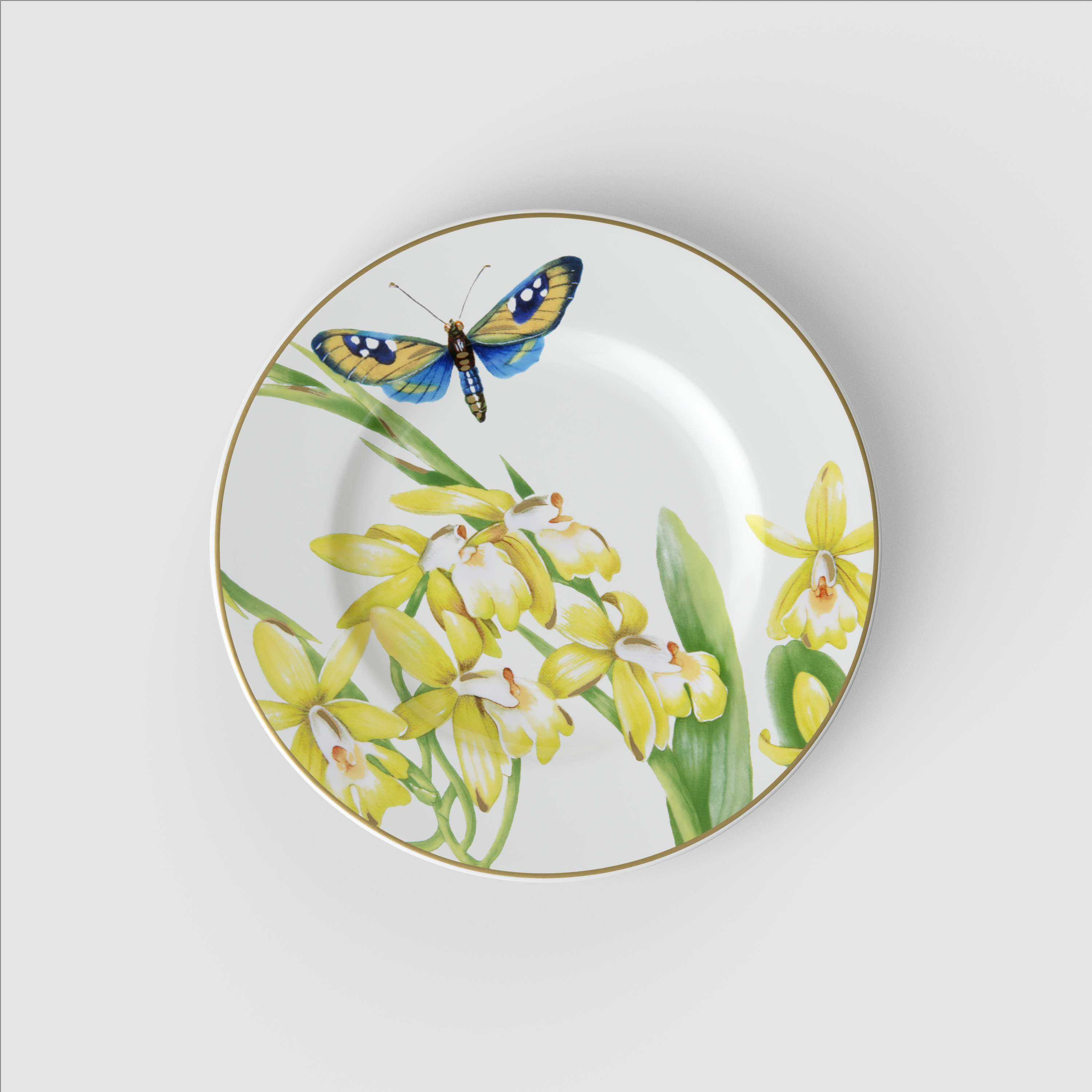 Amazonia Bread plate Multi-colored, 6.5'', Premium Bone Porcelain