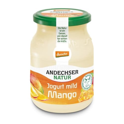 Andechser DEMETER BIO Jogurt mild Mango 3.8% (Mehweg)
