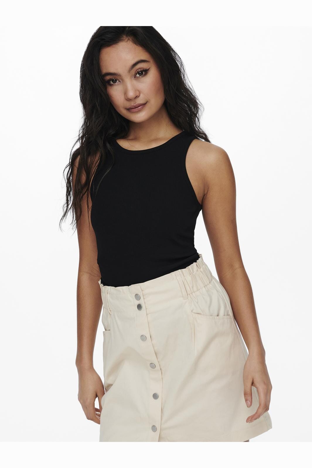 Only Onlkenya Rib Tank Top 3687318 black