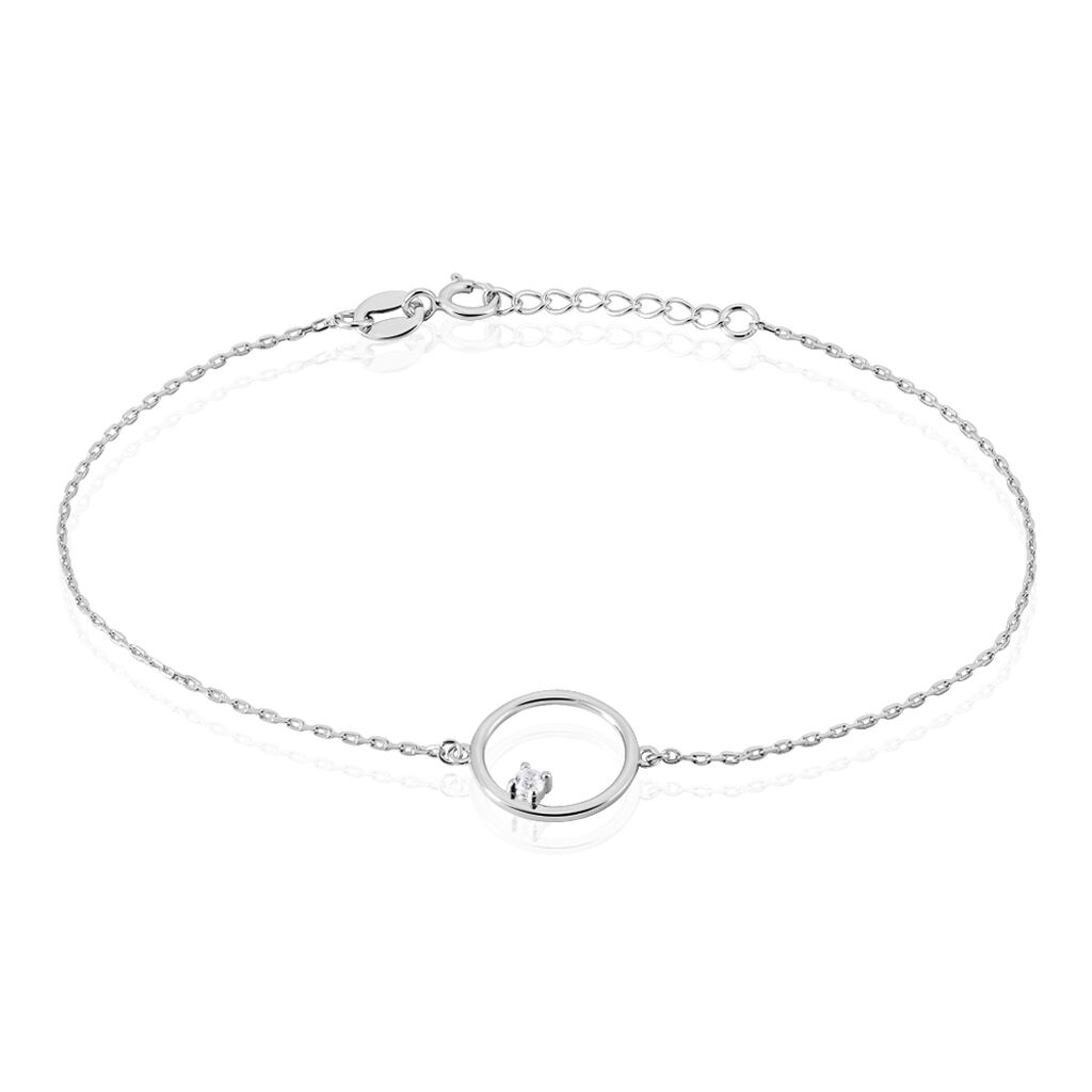Bracelet Anas Argent Blanc Oxyde De Zirconium