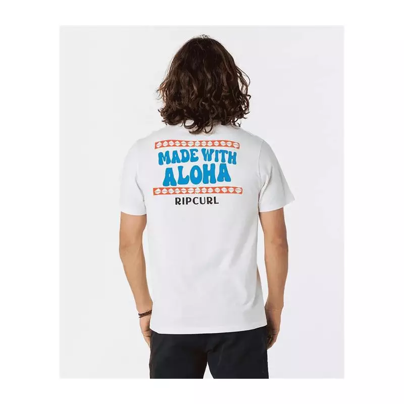 Teeshirt RIPCURL Down The Line Sstee Bone M