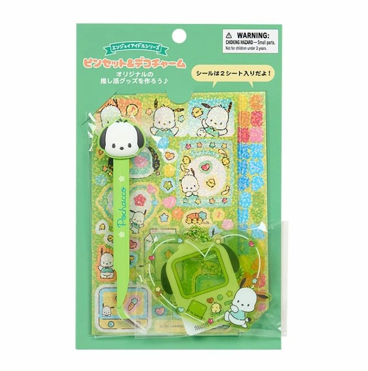 Sanrio - Pochacco Pincet Sticker Clip & Decoratieset