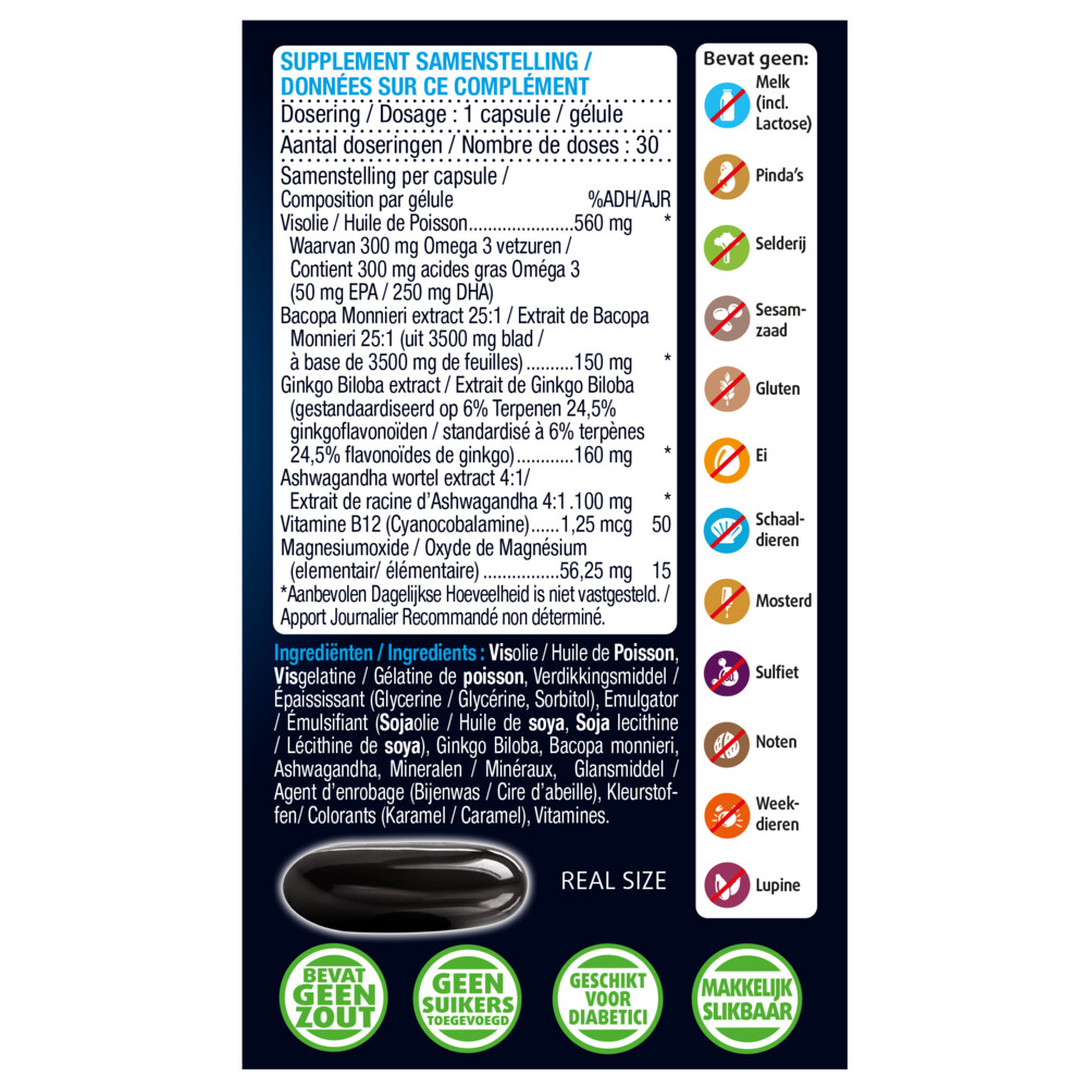 Lucovitaal Geheugen & Concentratie 30 capsules