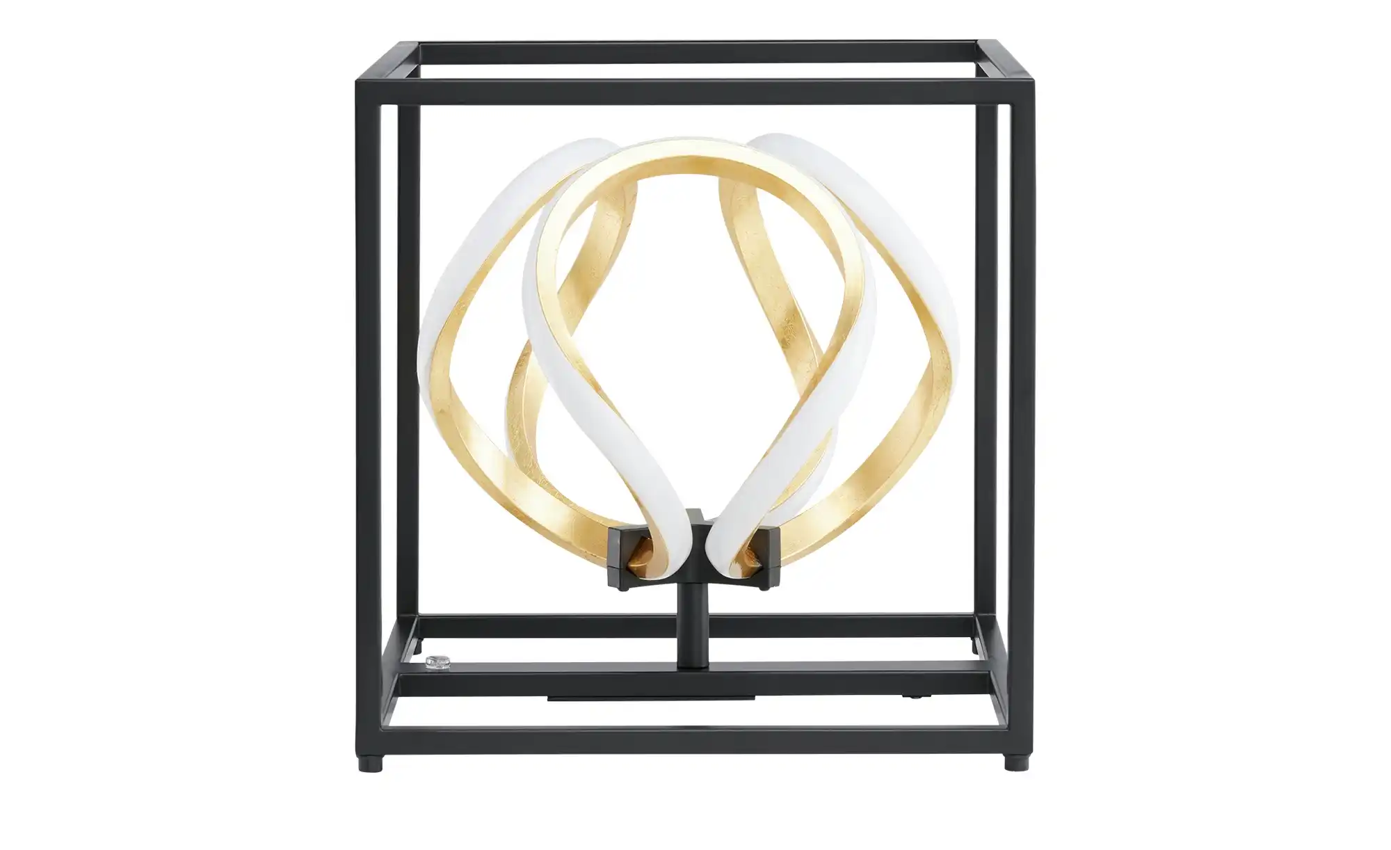 Fischer-Honsel LED-Tischleuchte, schwarz/ Blattgold