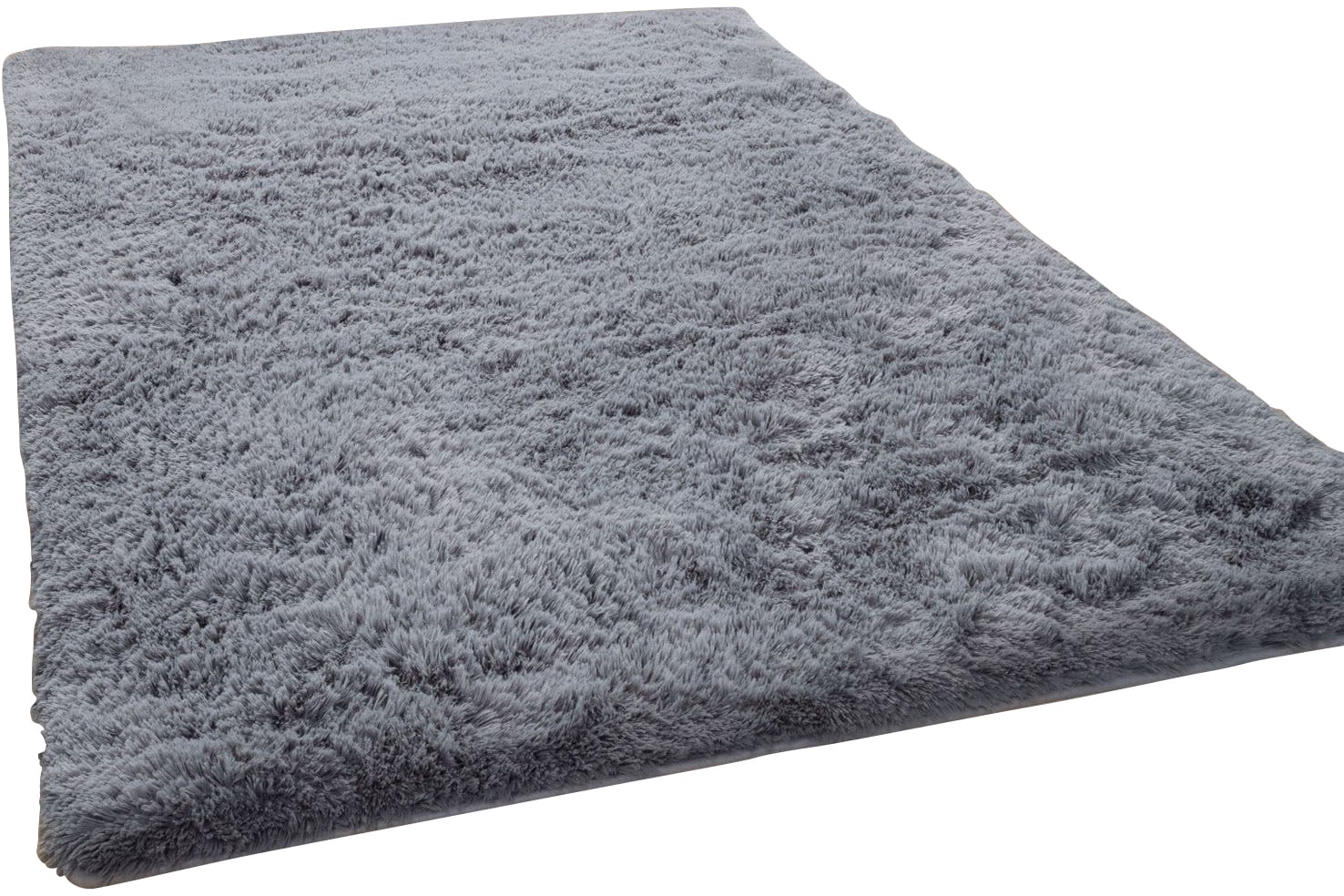 Paco Home Hochflor-Teppich »Silky 591« rechteckig 37 mm Höhe Uni-Farben, besonders weich und kuschelig