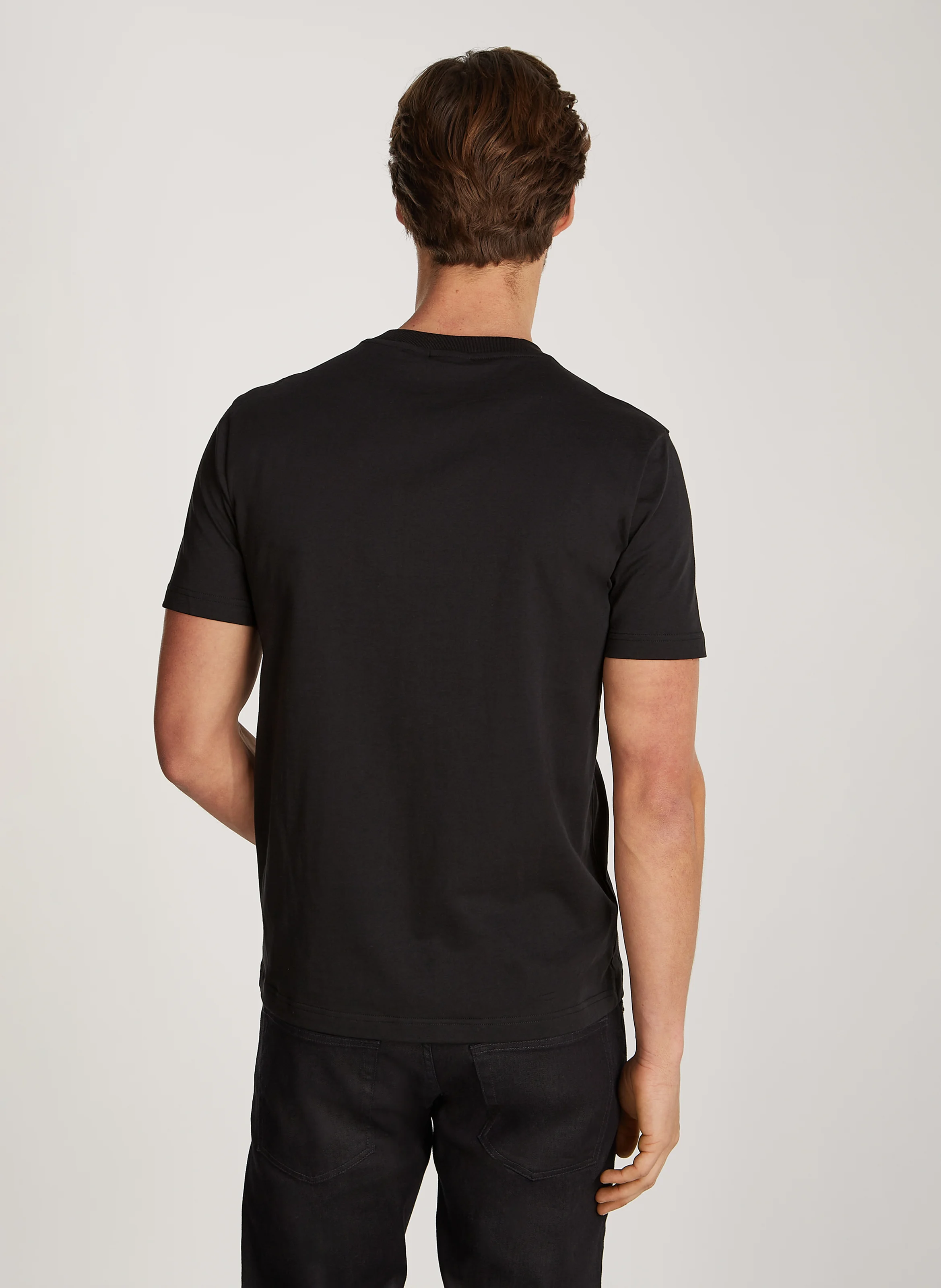 Tee-shirt col rond droit en coton bio | Gris