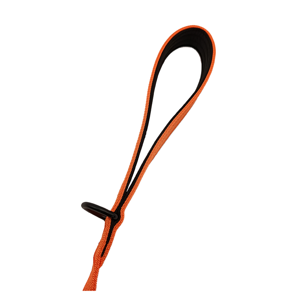 Guia tática profissional Golden 22k Pro-Leash para cães (152 cm), com alça acolchoada, alta resistência, alta visibilidade, laranja, antiemaranhamento e mosquetão de escalada tipo Kong Frog.