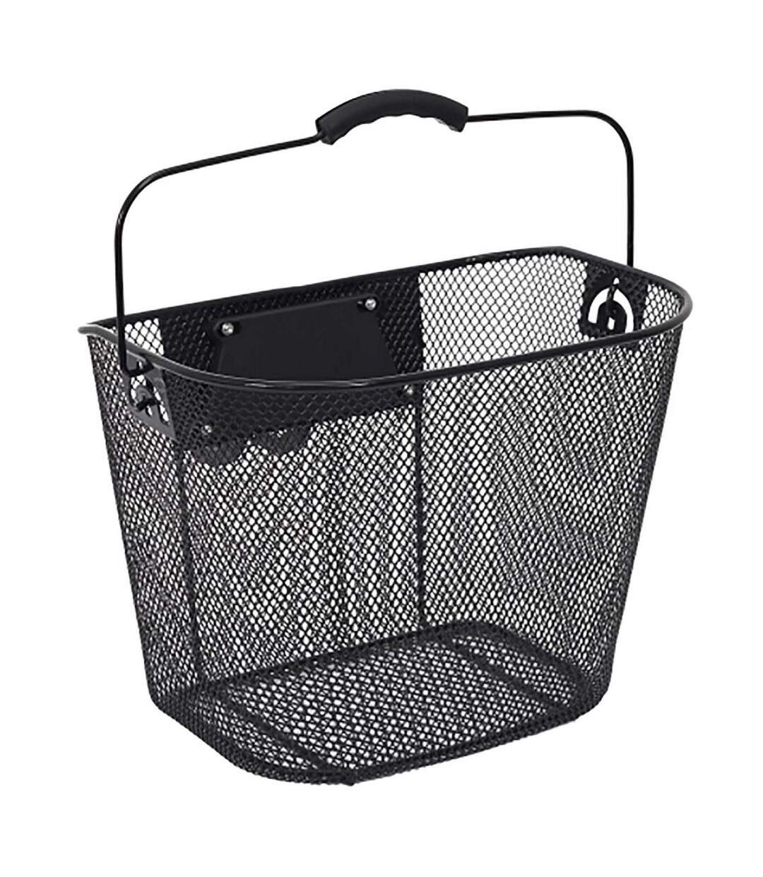 Panier vélo en métal noir clip automatique 10L