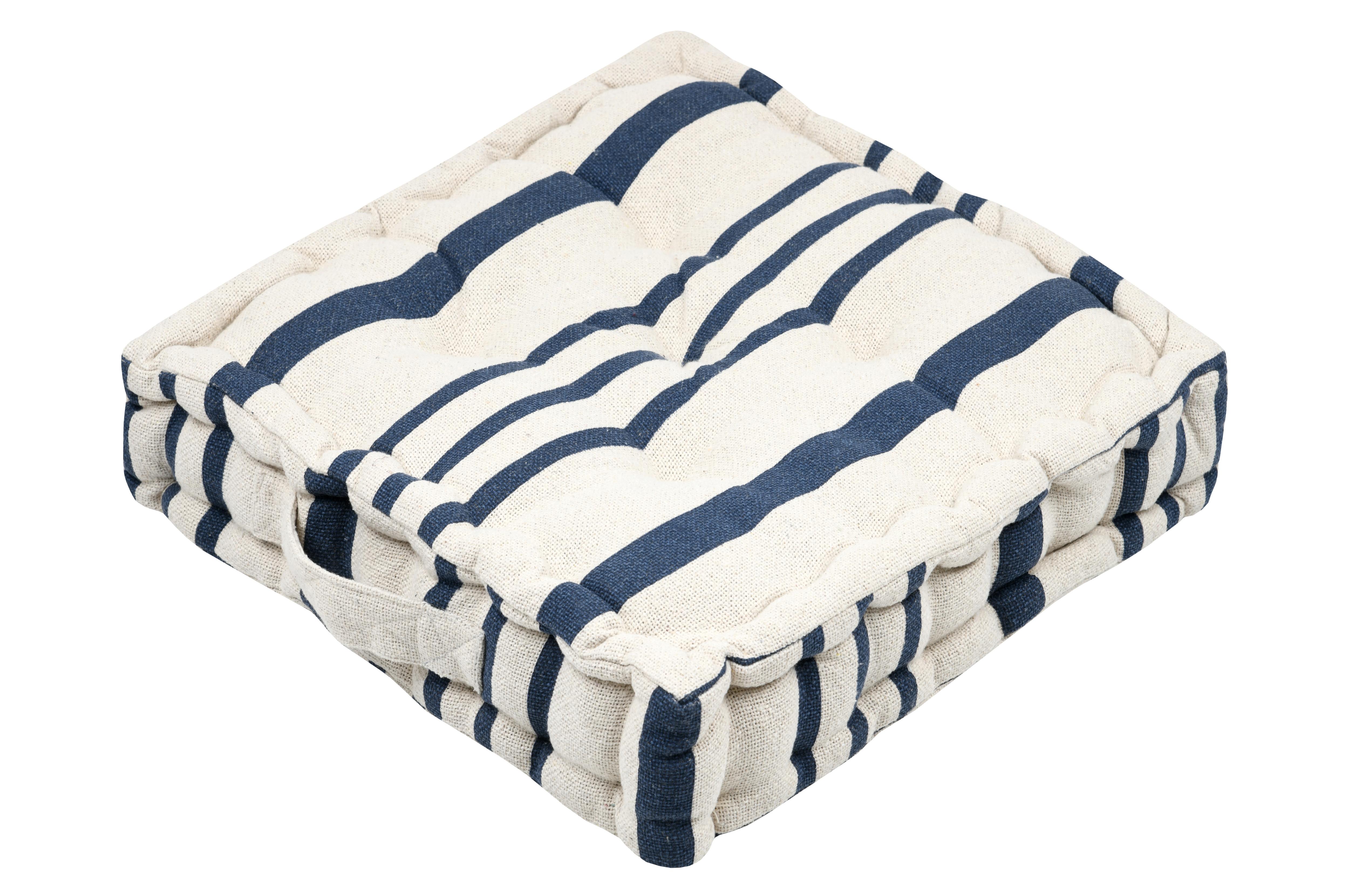 MANDUEL COUSSIN SOL 45X45X10CM MARINE