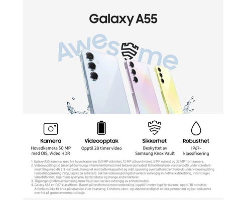 Samsung Galaxy A55 5G 128GB Light Violet